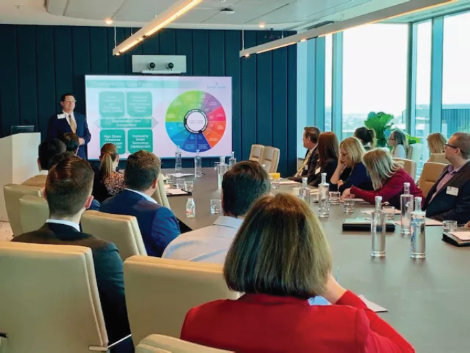 Todd presenting at the Australasian Legal Project Management Association