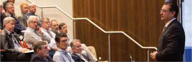 Tom presenting AIBB 2019 CPDs