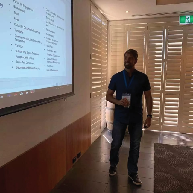 Tom presenting at 2019 IPA State Congress