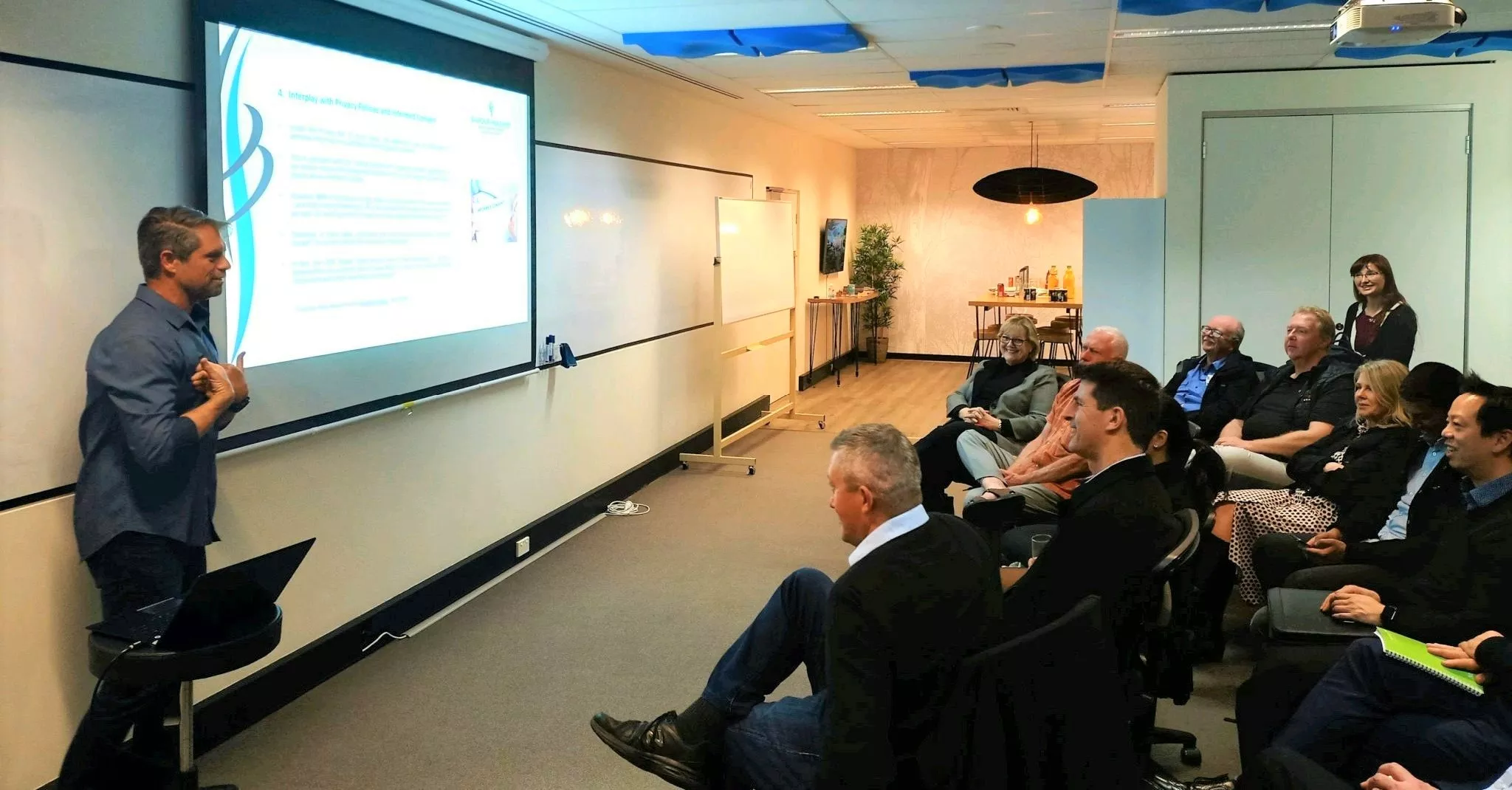 Tom presenting at TTA Event August 2021