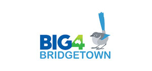 Logo of BIG4 Bridgetown featuring a stylized blue and gray bird with the brand name in bold text.