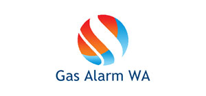 Gas Alarm WA logo featuring a stylized colorful swirl design representing gas safety and detection in Western Australia.